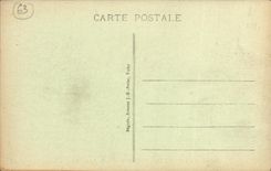 VINTAGE POSTCARD Bourboule Caryatids And the Dordogne Post office building