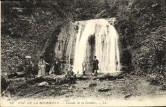 VINTAGE POSTCARD Env Of Bourboule Cascades of Verniere