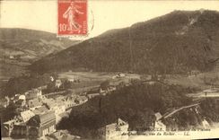 VINTAGE POSTCARD Bourboule Rise Of the Plate of Charlanne seen of the rock