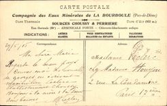 VINTAGE POSTCARD Panorama Of Bourboule