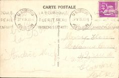 VINTAGE POSTCARD Bourboule the Jet D Water