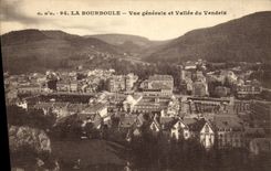 VINTAGE POSTCARD Bourboule View and Valley of Vendeix