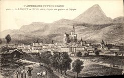 POSTAL Clermont de la VENDIMIA con decimo octava D despues de un grabado de L tiempo