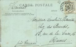 Apse de Clermont Ferrand de la POSTAL de la VENDIMIA de Notre Dame del puerto