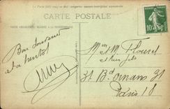 POSTAL Clermont Ferrand de la VENDIMIA que los caracteres Petrifying de la fuente petrify