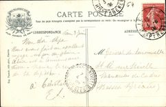 VINTAGE POSTCARD Pau the Castle of the Pyrenees the Peak Of the South D Ossau