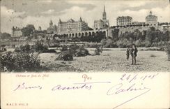 VINTAGE POSTCARD Pau Castle of the data base of the South
