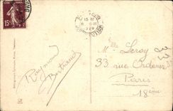 VINTAGE POSTCARD Pau the Castle Bed And the cradle D Henri IV