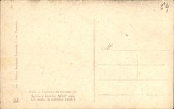 VINTAGE POSTCARD Pau Tapestry Of the Castle Goblins good byes of Gabrielle D Estree