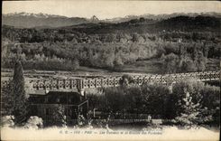 VINTAGE POSTCARD Pau Slopes And the Chain of the Pyrenees