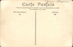 VINTAGE POSTCARD Pau the Castle the Bed Of Louis XIV embroiders by the Ladies of Cyr Saint