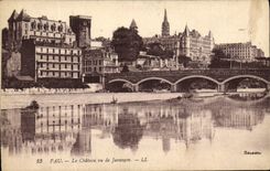 VINTAGE POSTCARD Pau the Castle Seen De Jurancon