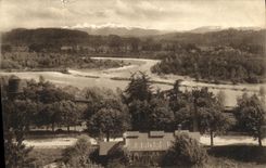 VINTAGE POSTCARD Pau the Chain Of the Pyrenees Machines