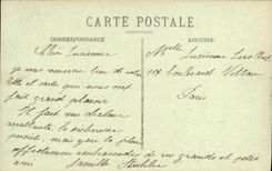 VINTAGE POSTCARD Pau the Peak of midday D Ossau Seen Of Pau