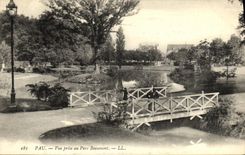 VINTAGE POSTCARD Pau Seen from with the Beaumont Park