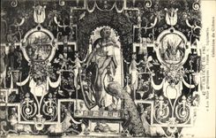 VINTAGE POSTCARD Pau Castle of Tapestry of the Goblins the grotesque months Junon