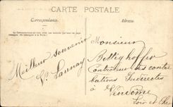 VINTAGE POSTCARD Pau the Chain of the Pyrenees Seen from of the Holy public garden Martin