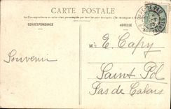 VINTAGE POSTCARD Pau the Chain of Pyrenes the Peak of the South D Ossau