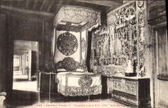 VINTAGE POSTCARD Pau the Castle To neigh IV Room Louis XIV known as Abd el Kader