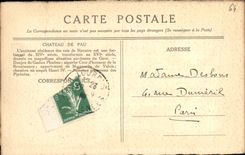 VINTAGE POSTCARD Pau the Castle the Room