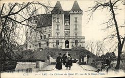 VINTAGE POSTCARD Pau the Castle of Henri IV Sight of the Low Plant