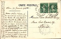 VINTAGE POSTCARD Pau Jacques Church and Law courts