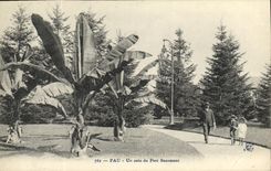 VINTAGE POSTCARD Pau a Corner Beaumont Park