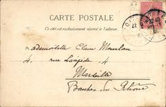 VINTAGE POSTCARD Pau Main entrance of the Castle