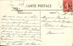 VINTAGE POSTCARD Pau the Chain of Pyrenese