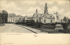 VINTAGE POSTCARD Pau L entered of the Beaumont park