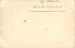 VINTAGE POSTCARD Pau Castle of Bed Louis XIV embroiders by the Ladies of Cyr Saint