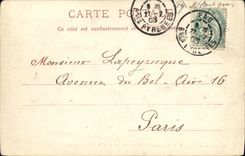 VINTAGE POSTCARD Pau the Castle Seen from of the Low Plant