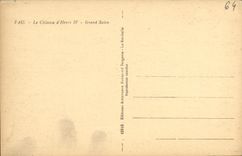 VINTAGE POSTCARD Pau the Castle D Henri IV Large Saton