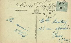 La POSTAL de la VENDIMIA Bagnoles de L adorna la roca con el perro vista