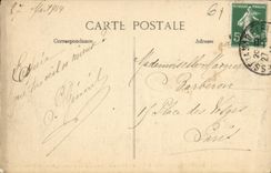 La POSTAL de la VENDIMIA Bagnoles de L adorna el castillo de Goupil o de la roca Bagnoles