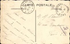 La POSTAL de la VENDIMIA Bagnoles de L adorna ido de pinos en el parque de los banos termales