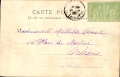 VINTAGE POSTCARD the Paris Old man the Street of the Old Schools