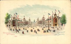 CPA Paris Exposition universelle 1900 Esplanade des Invalides 