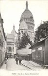 VINTAGE POSTCARD Paris Rue of the Montmartre Bar Crowns Heart