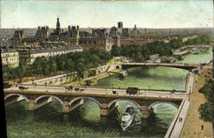 VINTAGE POSTCARD Paris Seen from of the law courts