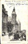 VINTAGE POSTCARD Paris Trbunal de Commerce Goes to the flowers