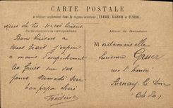 VINTAGE POSTCARD Paris Trbunal de Commerce Goes to the flowers