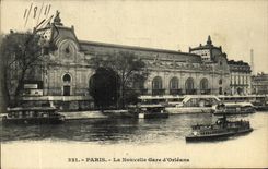 VINTAGE POSTCARD Paris the New Station D Orleans