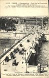 VINTAGE POSTCARD Paris View Bridge of the Harmony