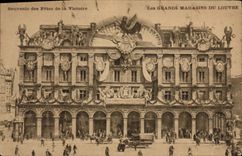 Almacenes grandes de Paris de la POSTAL de la VENDIMIA del recuerdo de la lumbrera de los festivales del Victoire Militaria