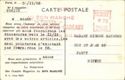 VINTAGE POSTCARD Paris New Stores Pomone Gallery