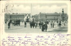 VINTAGE POSTCARD Paris Places Harmony and Madeleine