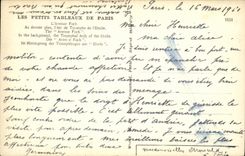 VINTAGE POSTCARD Paris L Foch Avenue In the Last plan L Arc de Triomphe of L Etoile