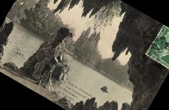 VINTAGE POSTCARD Wood of Vincennes Lake Daumesnil Seen picturesque of the cave