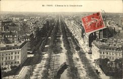 VINTAGE POSTCARD Paris L Avenue of the Large army